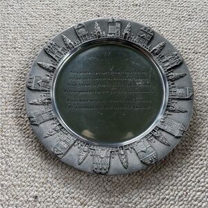 Lenox pewter “friend to friend” or “giving plate”